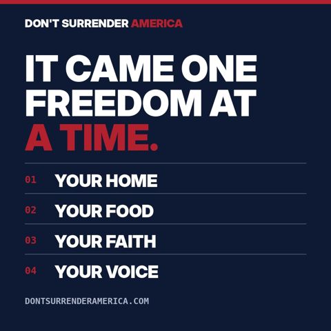 One freedom at a time graphic