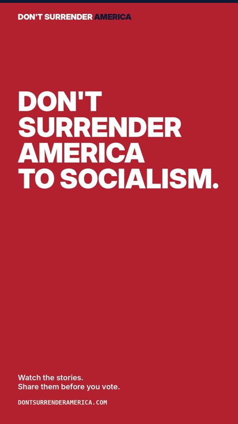 Don't surrender graphic